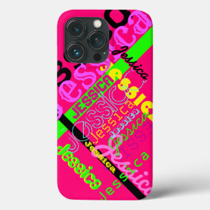 Lättare Magenta 80:s 90:e Retro Inspired ANY NAMN