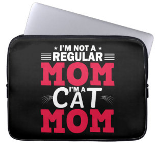 Lättare Mamma t-skjortor, Cat mamma T, Moderskap, Laptop Fodral
