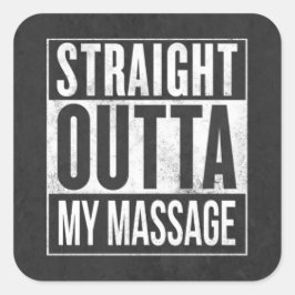 Lättare massage Therapy Client Gift Fyrkantigt Klistermärke