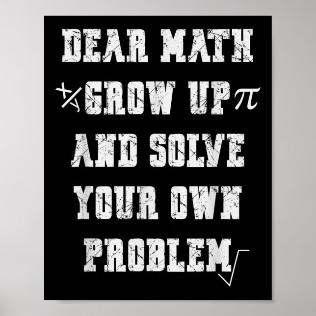 Lättare matematisk offert för flickor Boys Tonårin Poster (Framsidan)