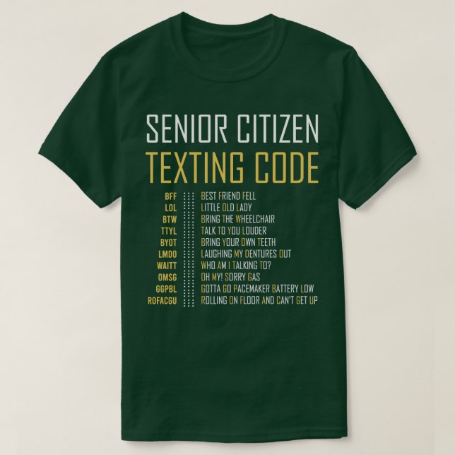 Lättare medborgare Textteckenpresenter för farfar T Shirt (Design framsida)