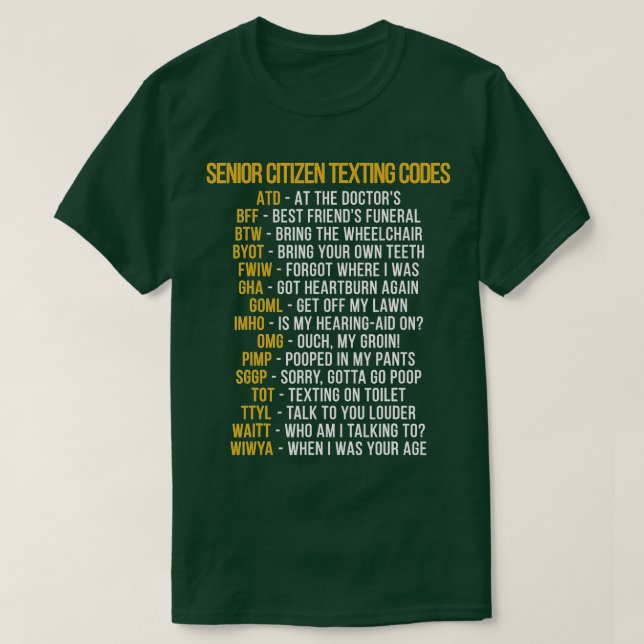 Lättare medborgares textkodsgåva för Gran T Shirt (Design framsida)