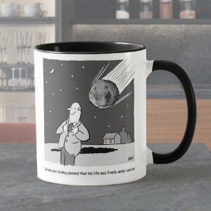 Lättare Meteor Hitting Earth Disaster Mugg
