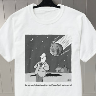 Lättare Meteor Hitting Earth Disaster T Shirt