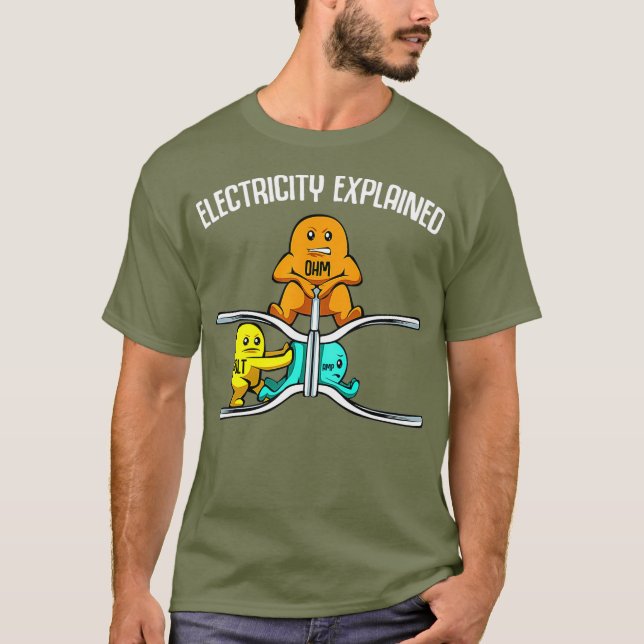 Lättare Nerd, utforskad fysiklärare T Shirt (Framsida)