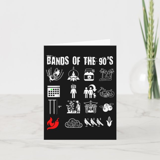 Lättare Nerdy Iconic Alternative Sten Bands of the Kort (Framsida)
