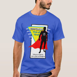Lättare novelty Graphic SUPPERMAN MAN OF MEAL T Shirt