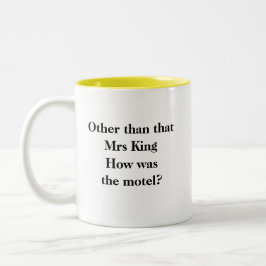 Lättare Novelty Kaffe, ANNAT ÄN KUNG Två-Tonad Mugg