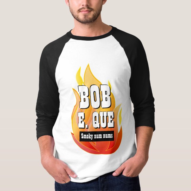 Lättare Novelty Manar Grilling Gear BOB E QUE T-Sh T Shirt (Framsida)