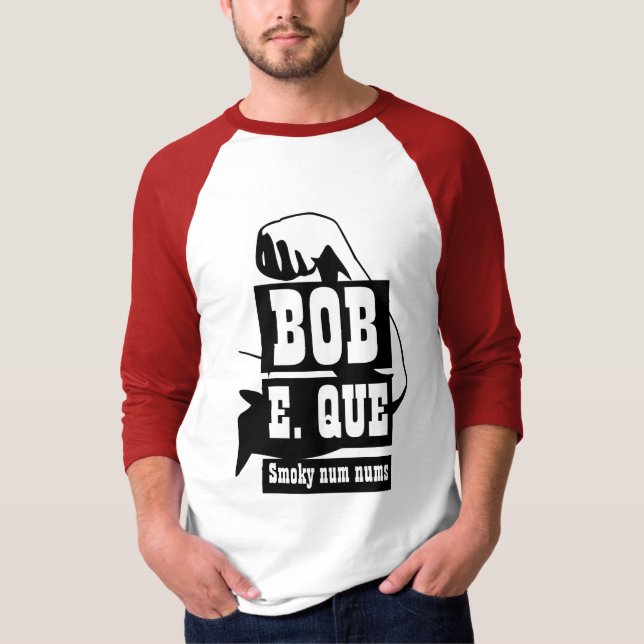 Lättare Novelty Manar Grills Gear BOB E QUE T Shirt (Framsida)