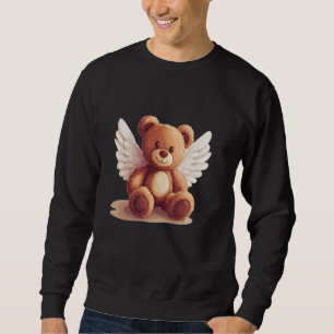 Lättare och Coola Angel Nalle för Himmelska Vib Lång Ärmad Tröja