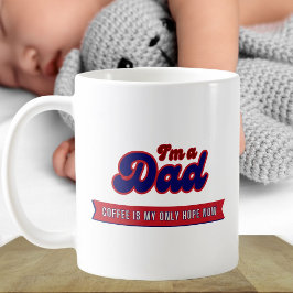 Lättare Pappa - Kaffe är min enda hoppblåröda Kaffemugg