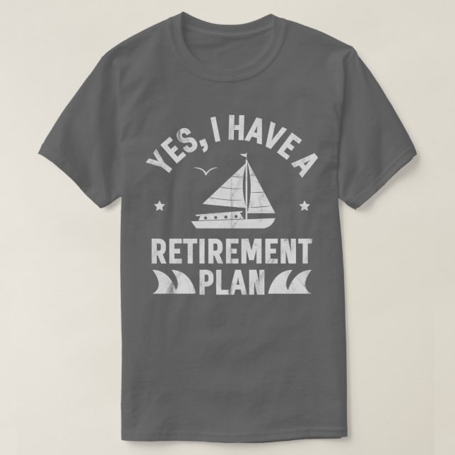 Lättare Pension-segelflygplan T Shirt (Design framsida)