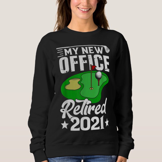 Lättare pensionerad 2021 Golf Pension Plan Gag Gif T Shirt (Framsida)