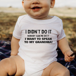 Lättare personlig Baby-gåva från mormor Nana T Shirt
