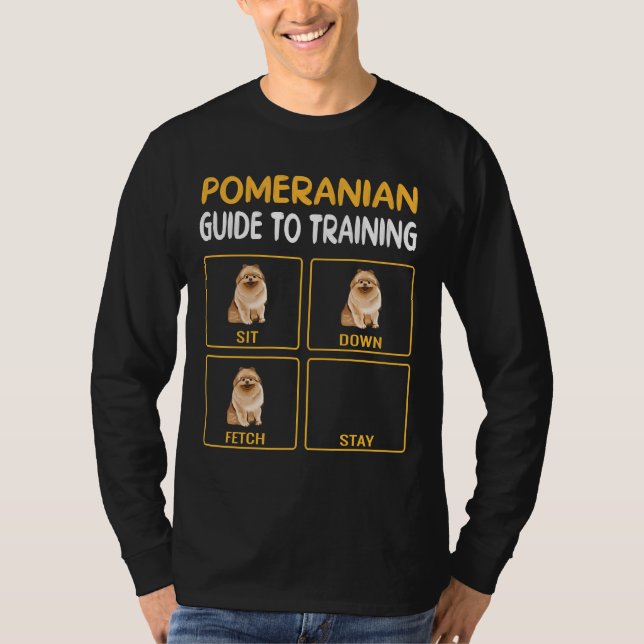 Lättare Pommern Guide to Training Hund Obedience L T Shirt (Framsida)