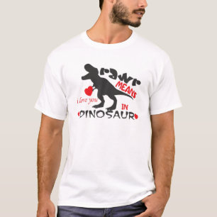 Lättare råa Elak i Kärlek du i Dinosaur Rex Valent T Shirt