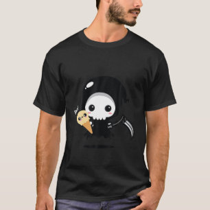 Lättare Reaper Scythe with Ice Cream Dessert Älska T Shirt