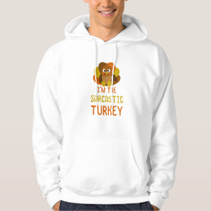Lättare Sarkastic Turkey Family Matching Thanksgiv Hoodie