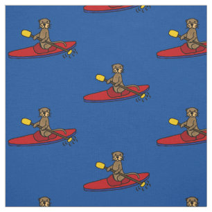 Lättare sjön Otter Kayaking-Tecknaden Tyg