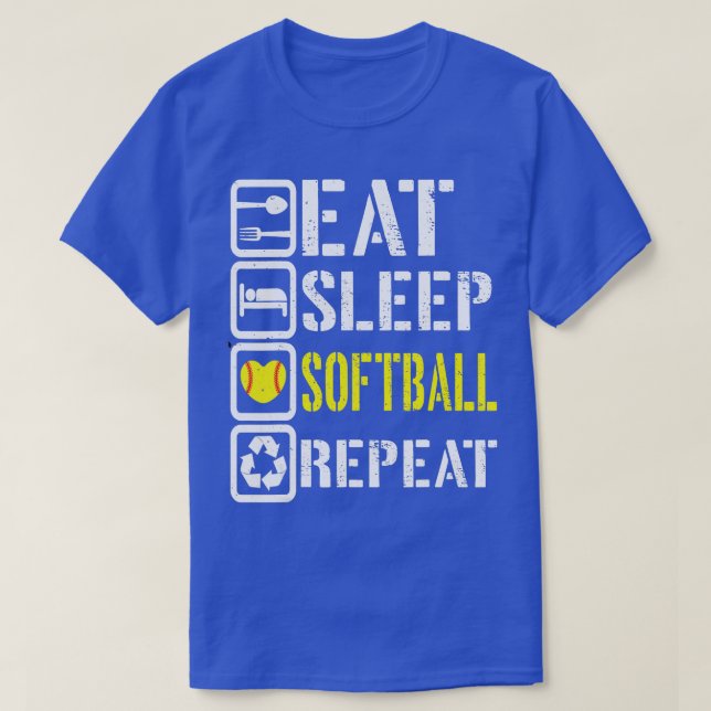 Lättare - Softball Upprepa baskiska spelare R T Shirt (Design framsida)