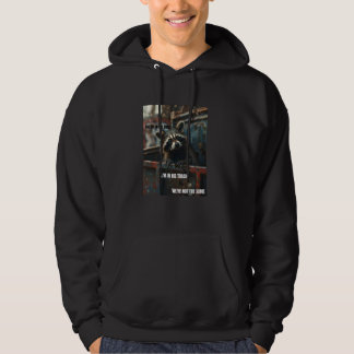 Lättare Sopor Raccoon i Sopor can Hoodie