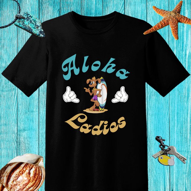 Lättare surfa med hund - Aloha T Shirt (Skapare uppladdad)