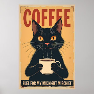 Lättare svart kaffekaffekonst - kaffe för mord poster