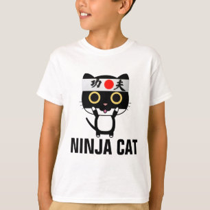Lättare T-tröjor för pojkar NINJA CAT T-shirt