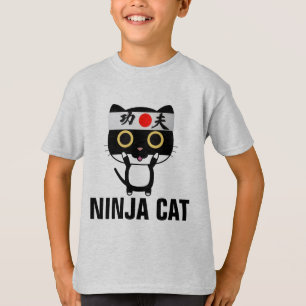 Lättare T-tröjor för pojkar NINJA CAT Tröja