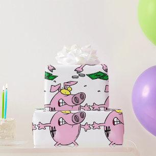 Lättare Tecknad Piggy Bank Presentpapper