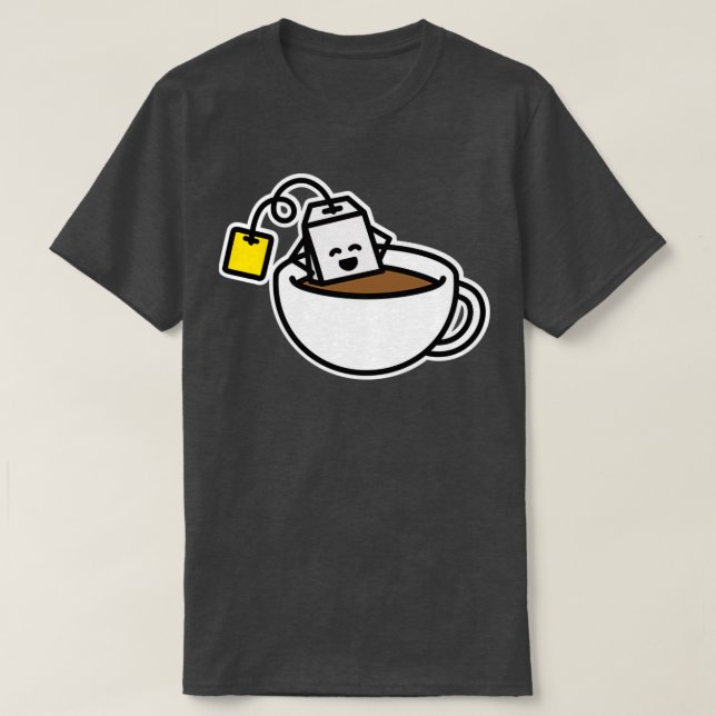 Lättare tepåse i tekopp-kopp t shirt (Design framsida)