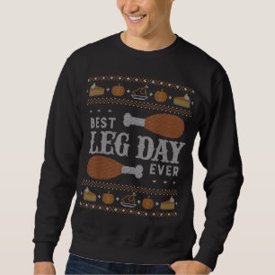 Lättare Thanksgiving, sötare, bästa legdag Lång Ärmad Tröja