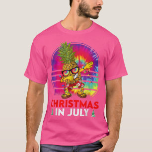 Lättare Tie Dye Dabbing Pineale Jul I juli T Shirt