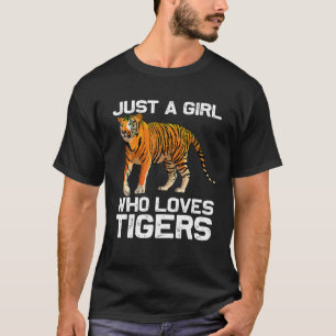 Lättare Tiger Girl Art for Women Mamma Tiger Älska T Shirt
