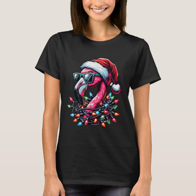 Lättare Trocal Nk Flamingo Jul I juli Hawaii T Shirt (Framsida)