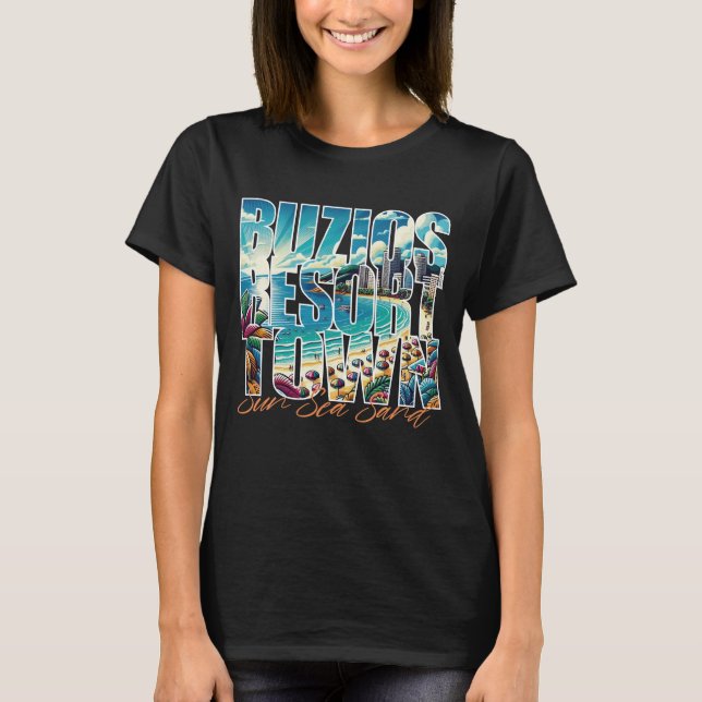Lättare Tropical Getaway Family Vacation T Shirt (Framsida)