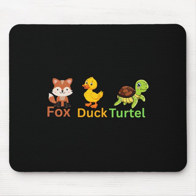 Lättare Trump Subtle Fox Anka Turtle Cute Animal 1 Musmatta (Framsidan)