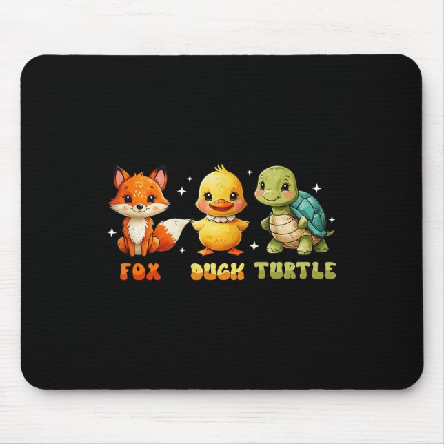 Lättare Trump Subtle Fox Anka Turtle Cute Animal 3 Musmatta (Framsidan)