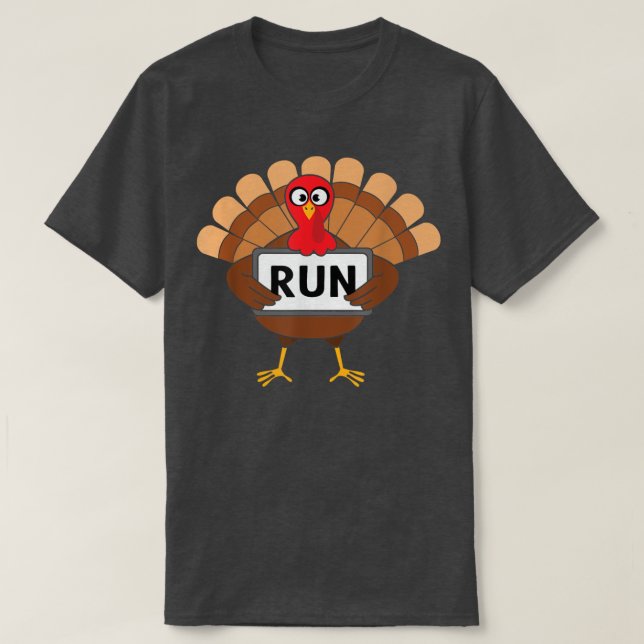 Lättare Turkiet Springa Turkiet Trot 2021 Thanksgi T Shirt (Design framsida)