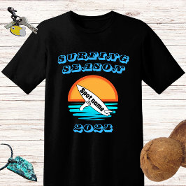Lättare utformning av surfan "Surfing Säsong" och T Shirt