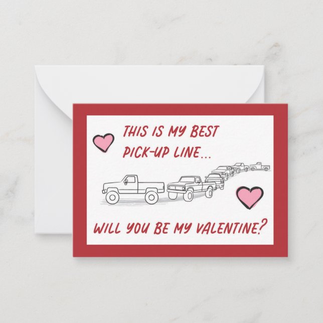 Lättare Valentineser med kort Lastbil Kärlek (Framsida)