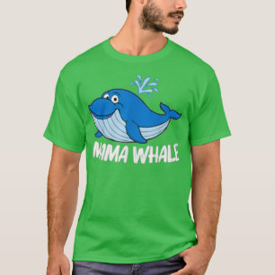 Lättare valkonst för kvinnor i Mamma Orca Narwhal T Shirt