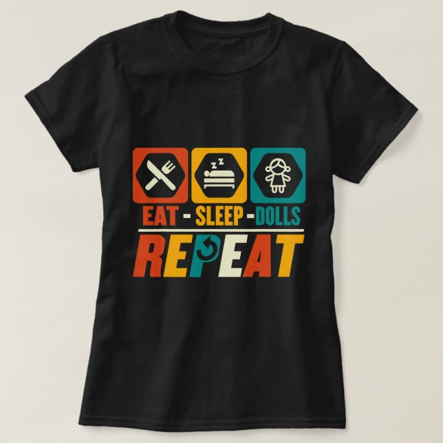 Lättare vilopunkter Upprepa T Shirt (Design framsida)