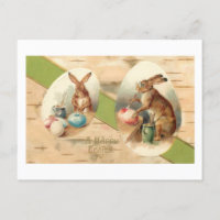 Lättare Vintage Bunnies målar Påskägg