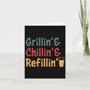 Lättare Vintage Grill Pappa - Uppfyllning av grill Kort