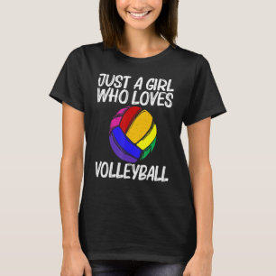 Lättare volleyboll för flickor Kvinnor Volleyball T Shirt