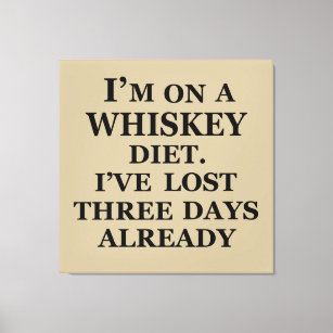 Lättare whiskey-citat canvastryck