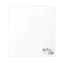 Lättaxade och lazy Vibes för Cat Lovers Design Anteckningsblock