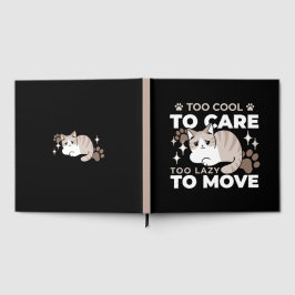 Lättaxade och lazy Vibes för Cat Lovers Design Gästböcker